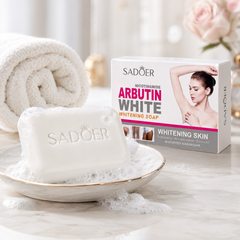 صابون (سادور أربوتين وايت) للعناية بالبشرة وتفتيحها وتوحيد لون الجلد Sadoer Arbutin White . Cas320526-47