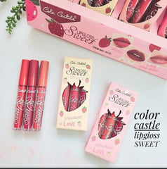 مجموعة جلوس فراولة ثابتة Color Castle Lipgloss Sweet Strawberry Love Cos090526-13