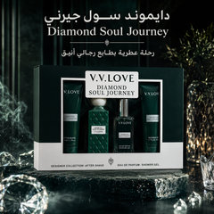 طقم هدايا رجالي V.V.LOVE Diamond Soul Journey – عطر، أفتر شيف وشاور جل - MUNSH-20260609-193525-933