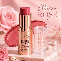 إميلي ستيك متعدد الاستخدام للخدود والشفاه - Emelie Paris Cheek To Lip – لون طبيعي وثبات طويل CAS-20260610-030944-182