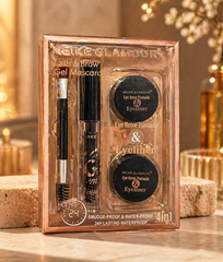 طقم حواجب وآيلاينر 4×1 من MEIKE GLAMOUR – ثبات 24 ساعة Cos-010526-22