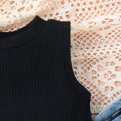 EU120424-33 طقم صيفي قطعتين (بلوزة + بنطلون)