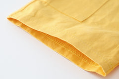 طقم قطعتين ( بلوزة قطنية + أفرهول كتان ناعم)  SSP-667G