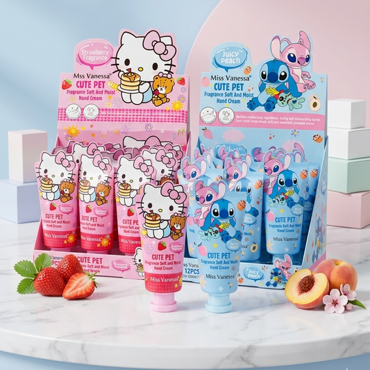 كريم مرطب ومعطر لليدين برائحة الفراولة والخوخ 🍓🍑
 Munsh010626-1