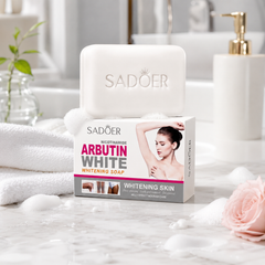 صابون (سادور أربوتين وايت) للعناية بالبشرة وتفتيحها وتوحيد لون الجلد Sadoer Arbutin White . Cas320526-47
