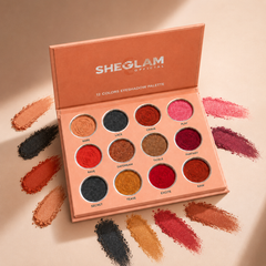 باليت ظلال عيون SHEGLAM 12 لون – ألوان فخمة بثبات طويل ولمسة احترافية Cas320526-42