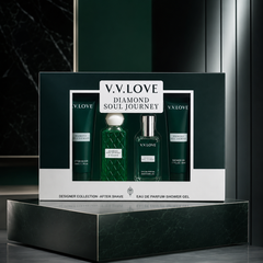طقم هدايا رجالي V.V.LOVE Diamond Soul Journey – عطر، أفتر شيف وشاور جل - MUNSH-20260609-193525-933