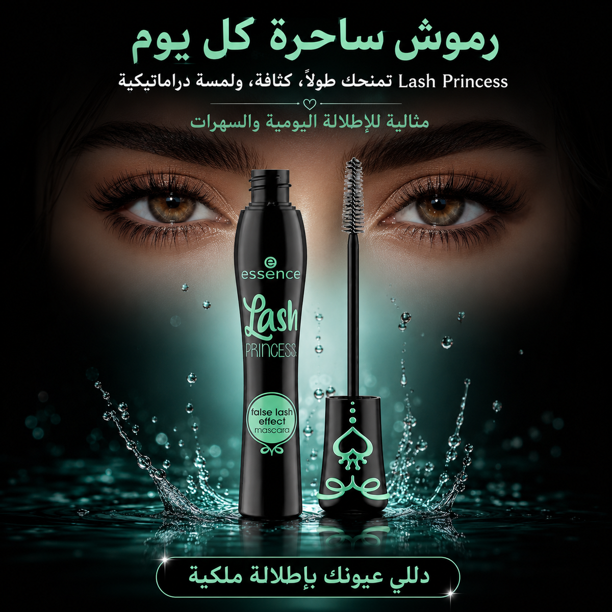 ماسكارا  لإطالة وتكثيف الرموش إيسنس لاش برينسيس - Essence Lash Princess False Lash Effect –   CAS-20260610-025857-575