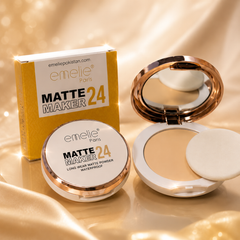 بودرة مضغوطة إميلي مات ميكر 24 ساعة مقاومة للماء - Emelie Paris Matte Maker 24 CAS-20260610-031206-895