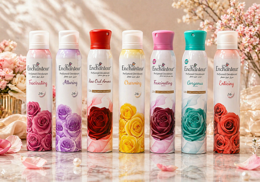 مزيل عرق Enchanture الأصلي الفاخر – عطر يدوم طويلاً 🌸 يمكنك تحديد اللون عبر الملاحظات او الرسائل Cos-010526-25
